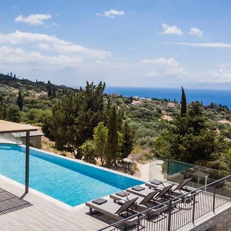 Color Villas-New Villa Green At Trapezaki With Private Pool Mousata Exterior foto